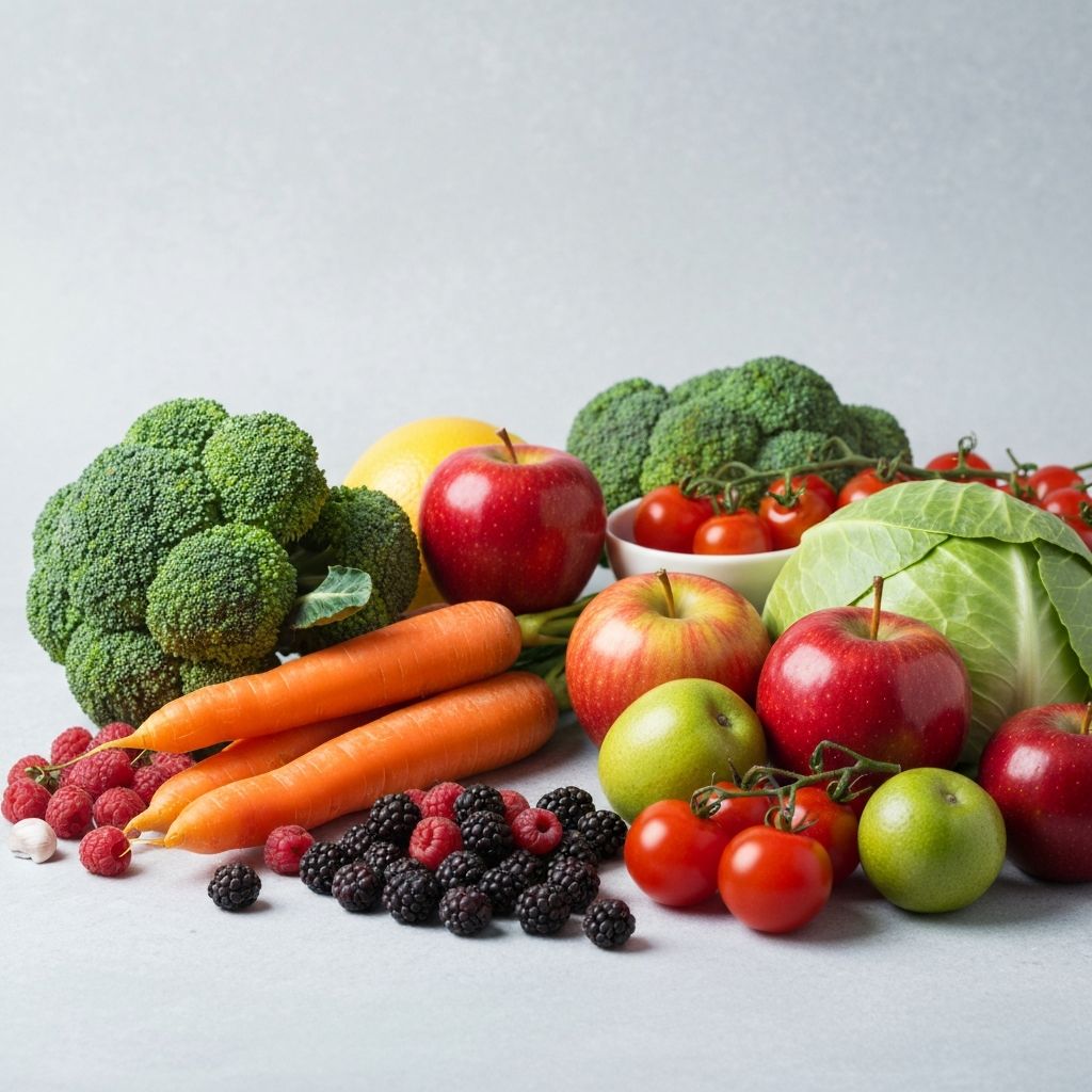 Färska grönsaker och frukt